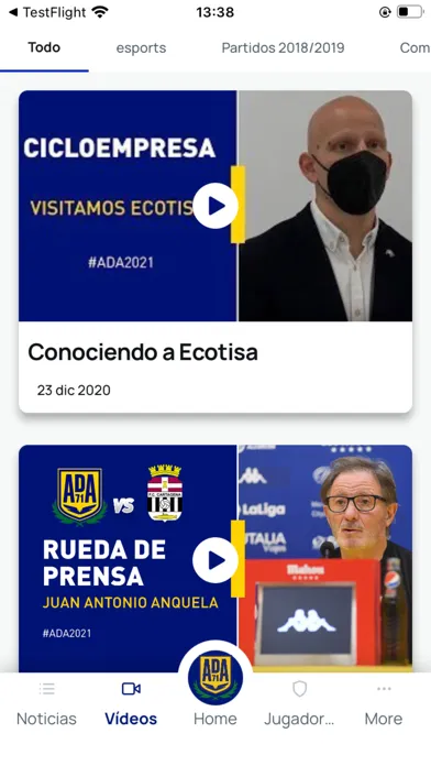 Tangkapan layar AD Alcorcón - App Oficial