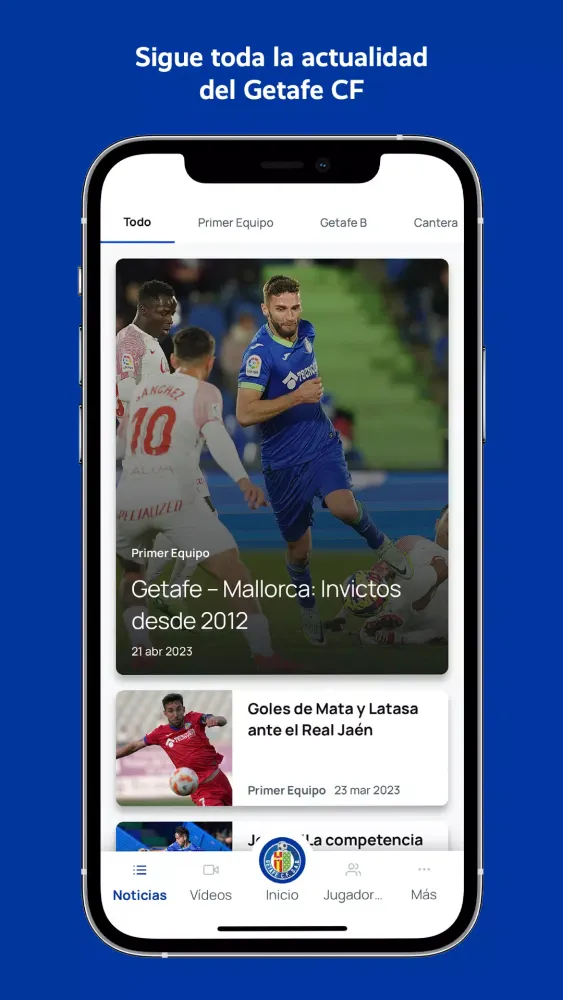 Capturas de tela do Getafe CF