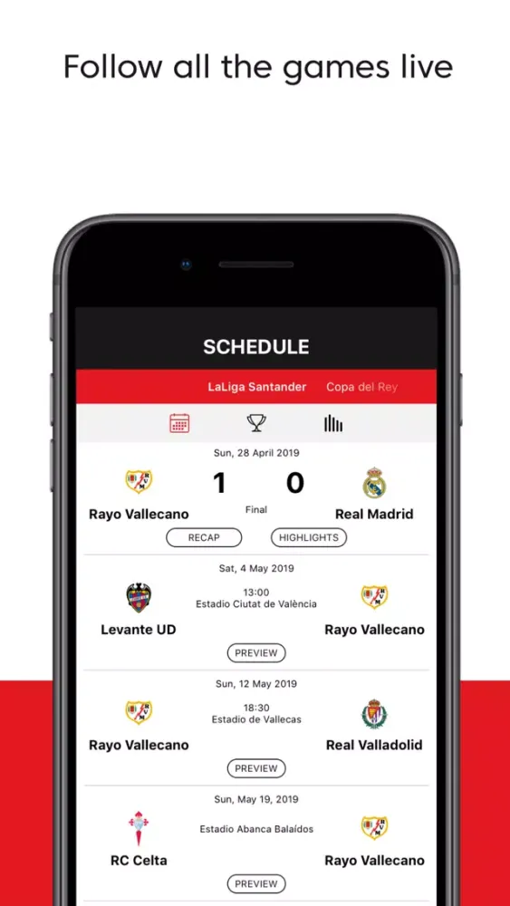 Rayo Vallecano - App oficial স্ক্রিনশট