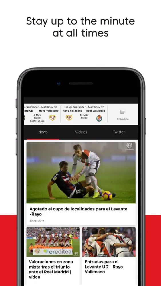 Rayo Vallecano - App oficial স্ক্রিনশট