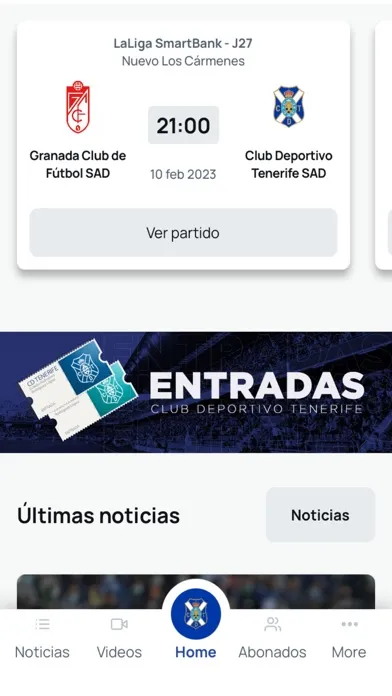 Club Deportivo Tenerife - App Ekran Görüntüleri