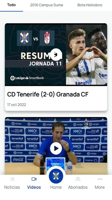 Club Deportivo Tenerife - App Ekran Görüntüleri