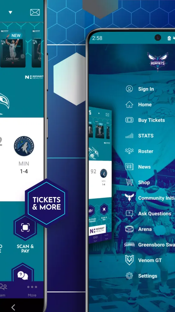 Capturas de pantalla de Charlotte Hornets