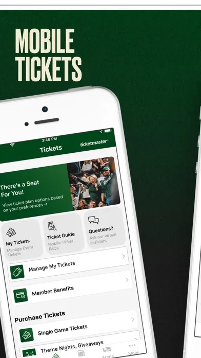 Скриншоты Bucks & Fiserv Forum App