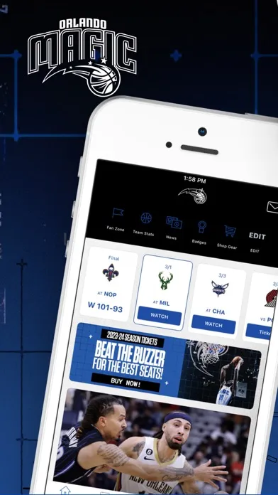 Screenshot di Orlando Magic Mobile