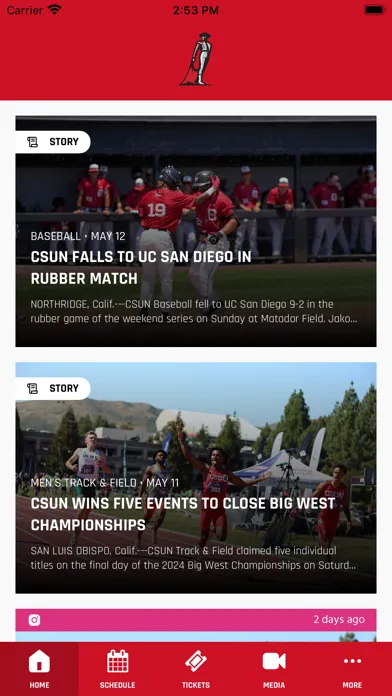 CSUN Athletics سکرین شاٹس