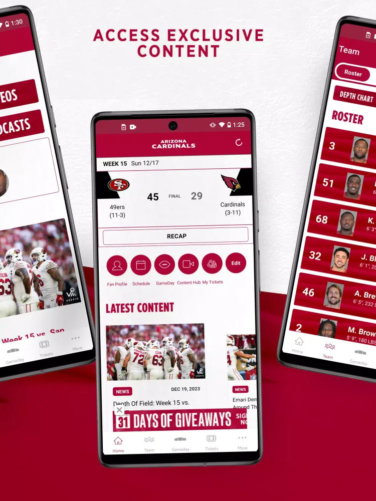 Arizona Cardinals Mobile应用截图