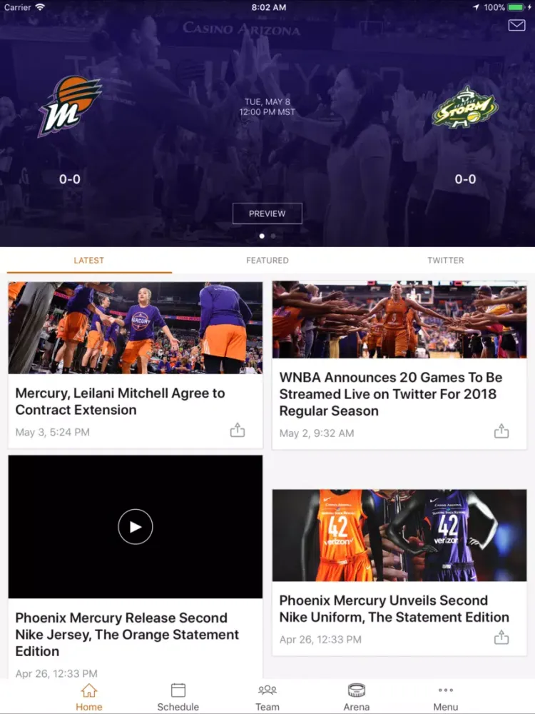 Capturas de tela do Phoenix Mercury iPad 
