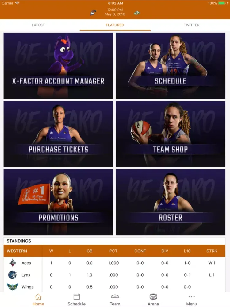 Capturas de tela do Phoenix Mercury iPad 
