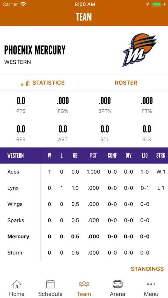 Capturas de tela do Phoenix Mercury