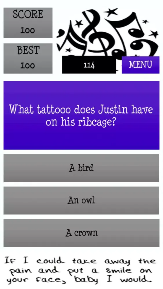 تصاویر Unofficial Justin Bieber Quiz