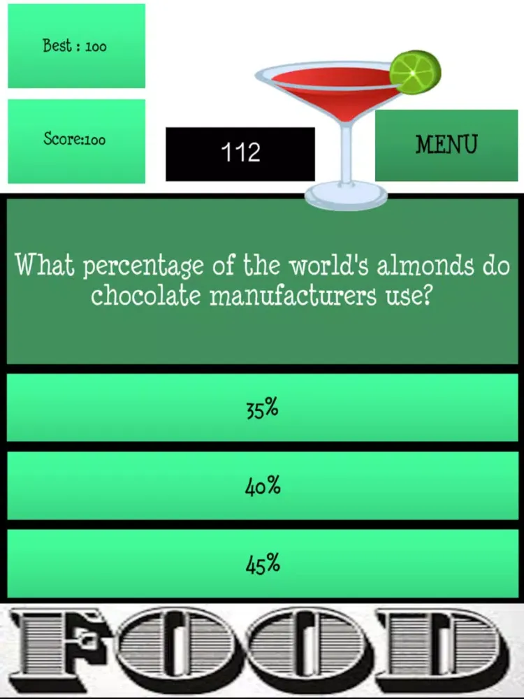 The Ultimate Food & Drink Quiz iPad  Ekran Görüntüleri