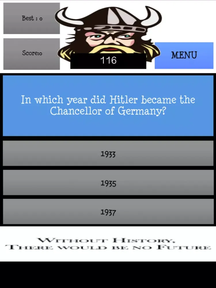 The Big History Quiz iPad  Screenshots
