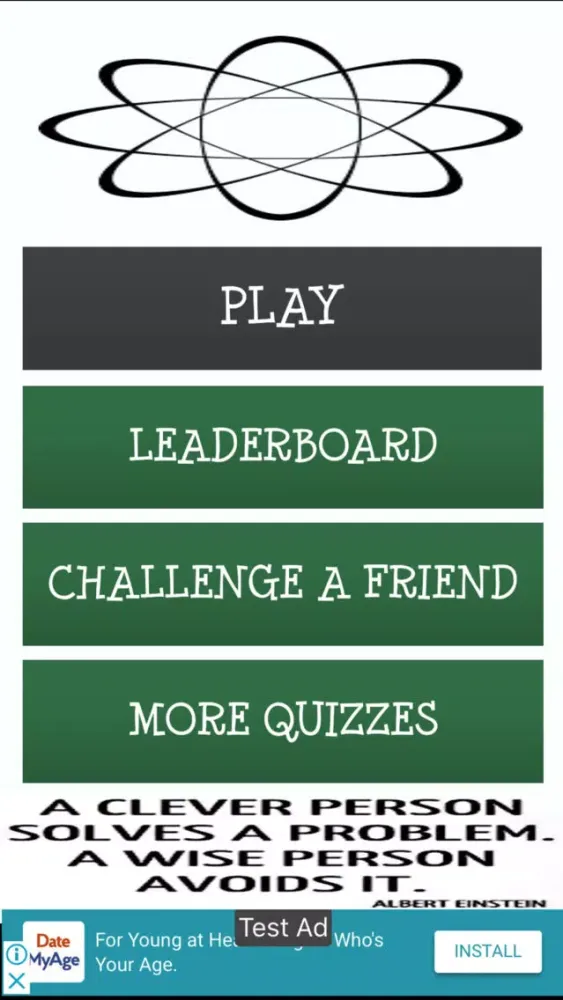 Capturas de tela do The Big Physics Quiz