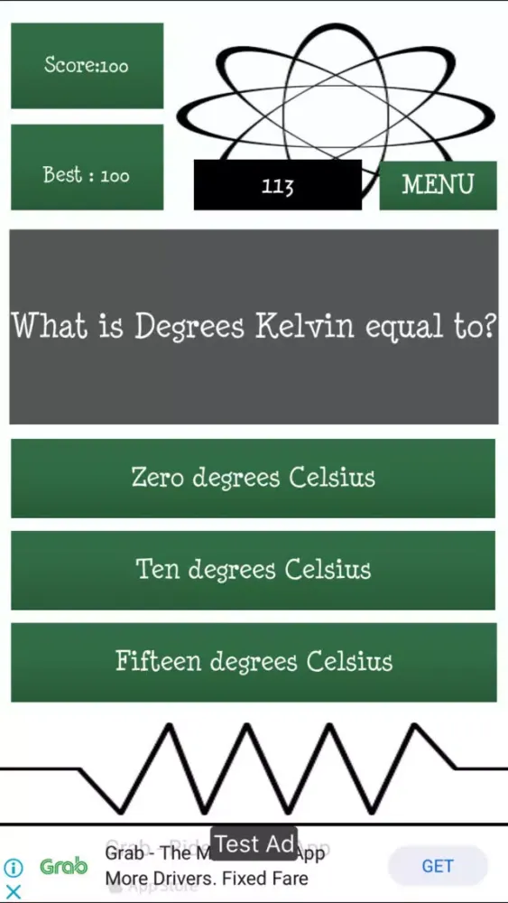 Capturas de tela do The Big Physics Quiz
