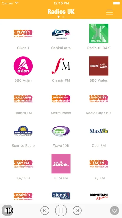 Скриншоты Radios UK FM (British Radio)