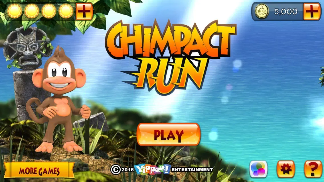 Tangkapan skrin Chimpact Run