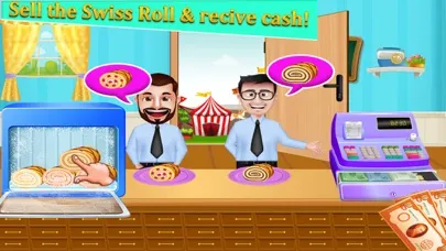 ภาพหน้าจอของ Swiss Cake Roll Cooking
