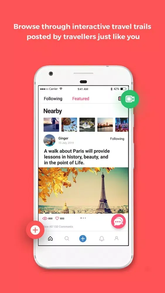 Capturas de pantalla de Yippee - Social Travel App