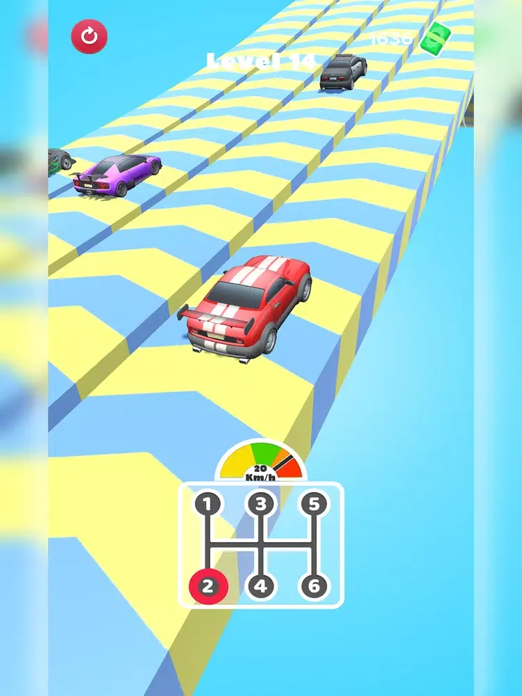 Tangkapan skrin Gear Car Race 3D iPad 
