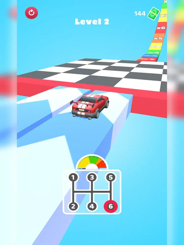Tangkapan skrin Gear Car Race 3D iPad 