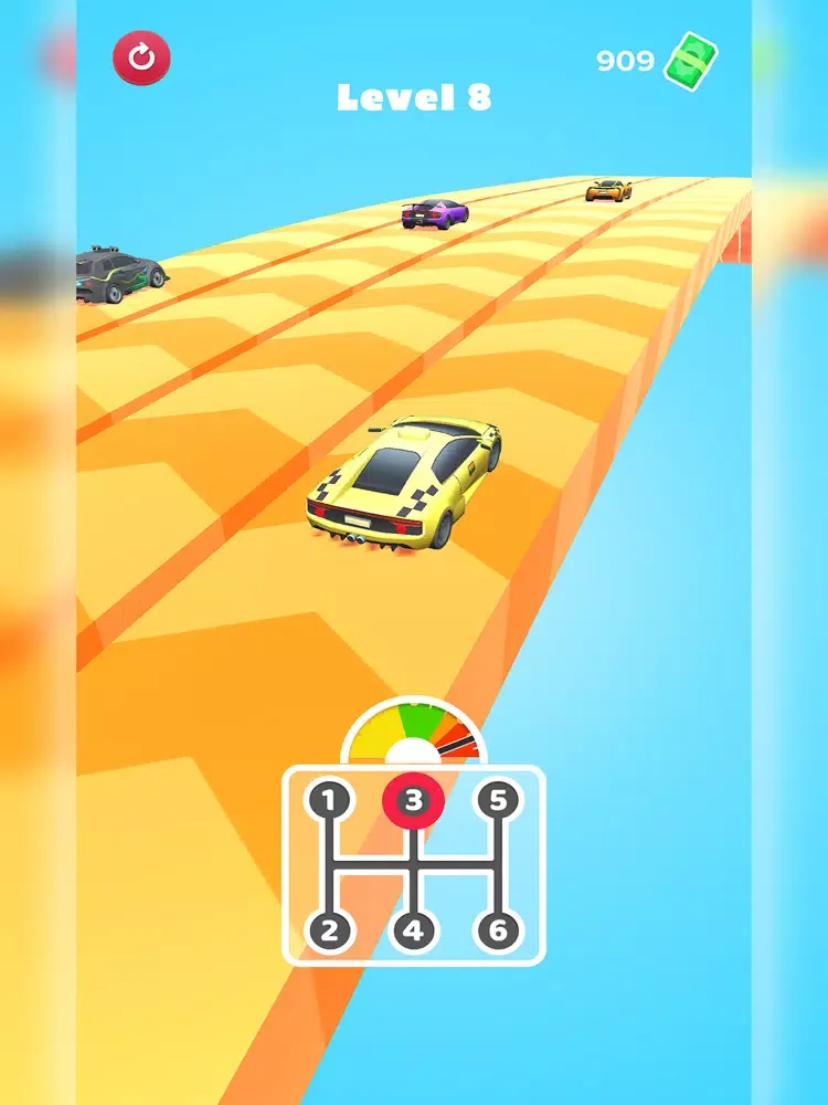 Tangkapan skrin Gear Car Race 3D iPad 