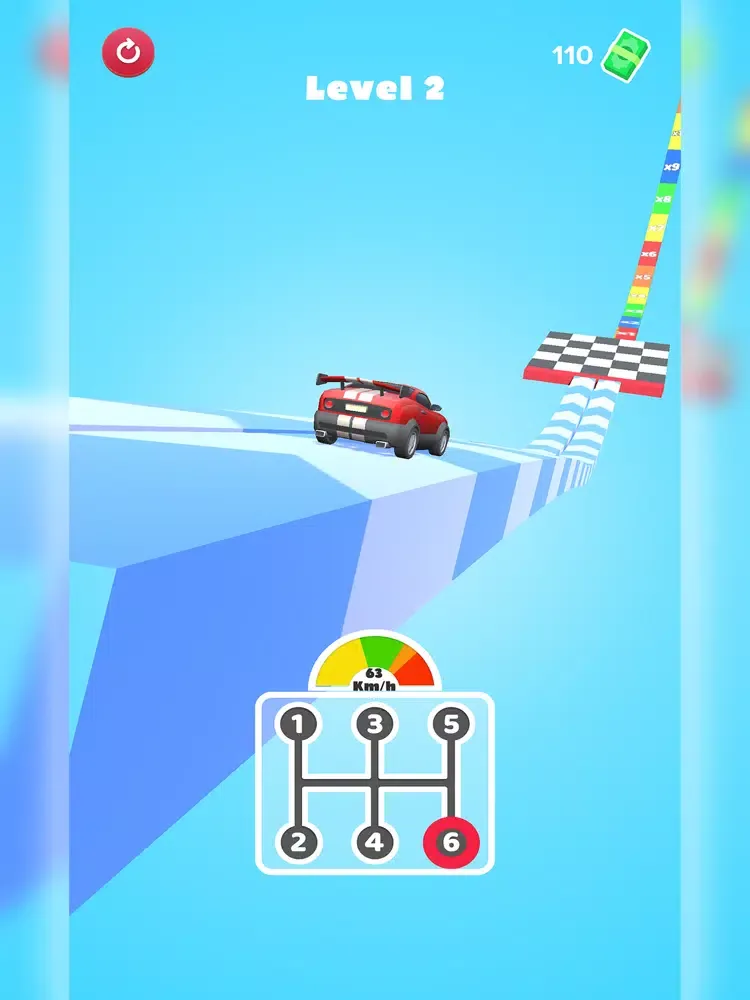 Tangkapan skrin Gear Car Race 3D iPad 