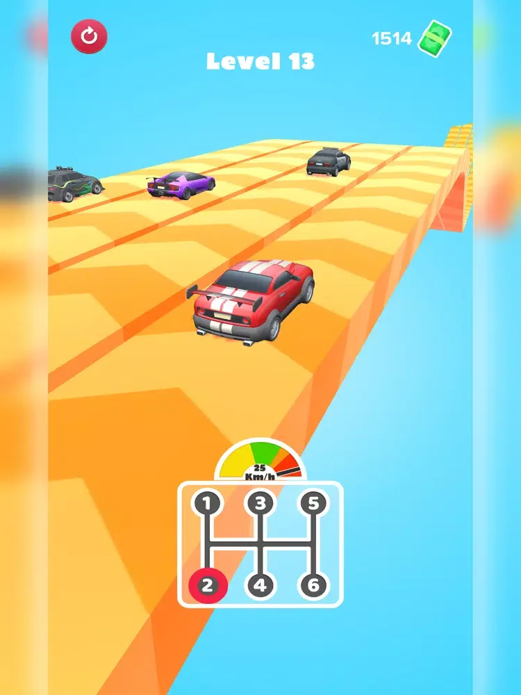 Tangkapan skrin Gear Car Race 3D iPad 