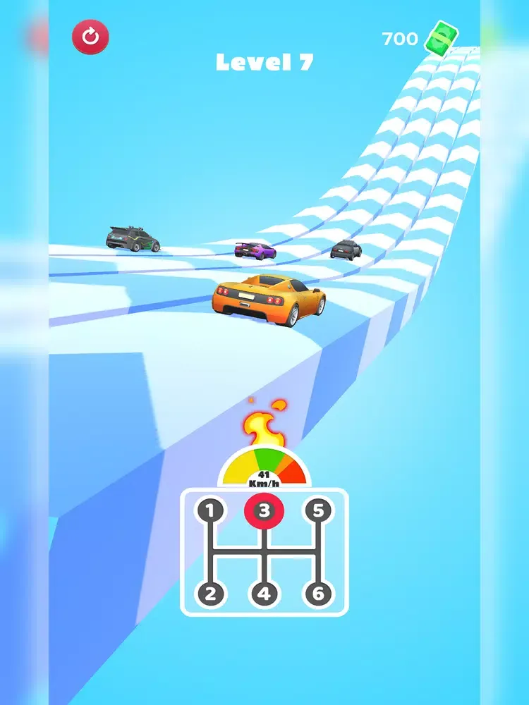 Tangkapan skrin Gear Car Race 3D iPad 