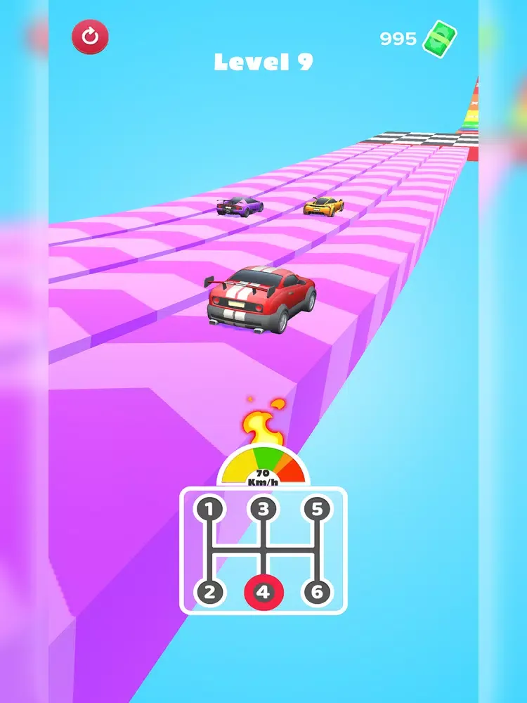 Tangkapan skrin Gear Car Race 3D iPad 