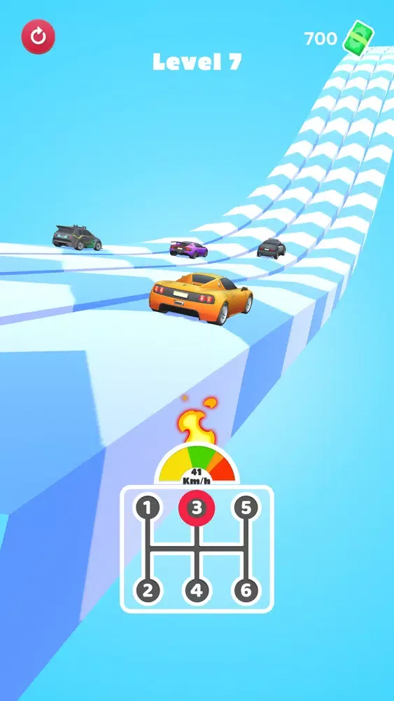 Tangkapan skrin Gear Car Race 3D