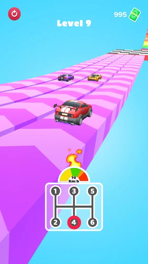 Tangkapan skrin Gear Car Race 3D