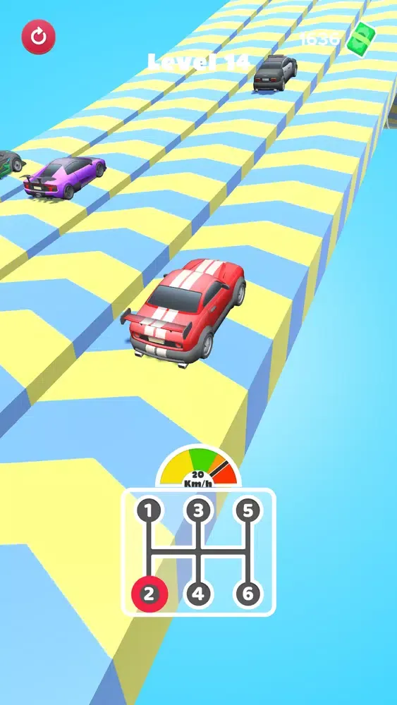Tangkapan skrin Gear Car Race 3D