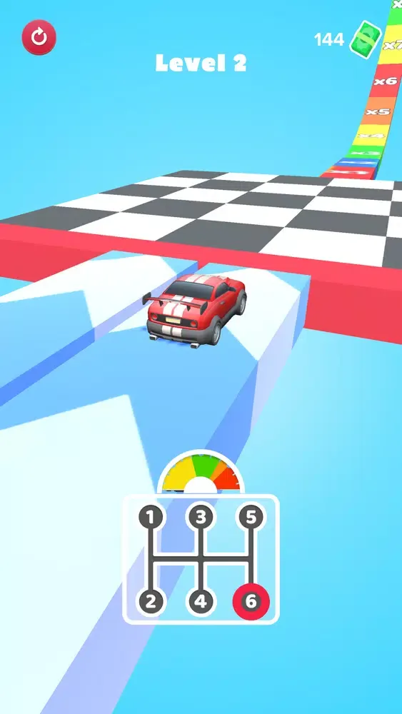 Tangkapan skrin Gear Car Race 3D