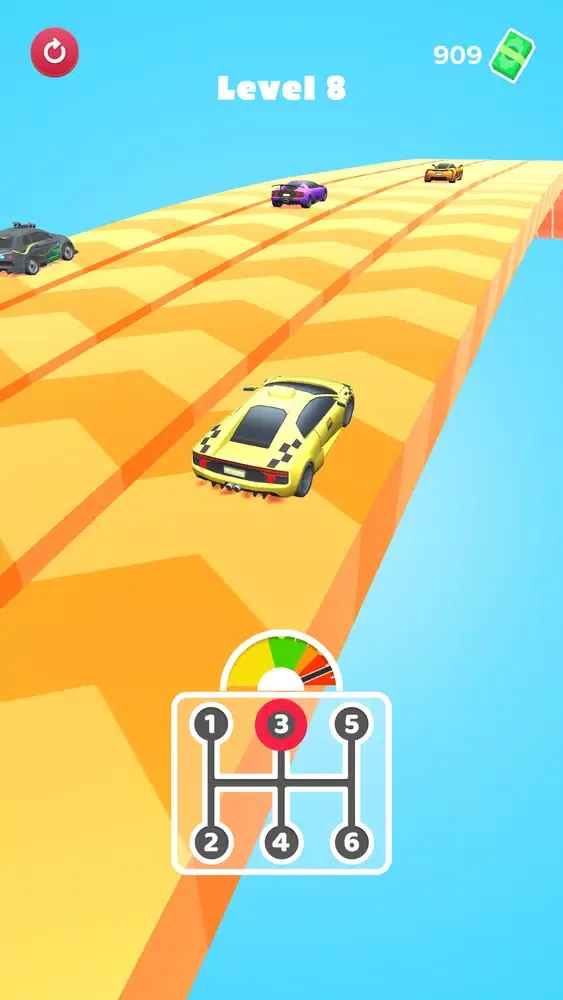 Tangkapan skrin Gear Car Race 3D