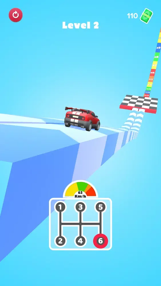 Tangkapan skrin Gear Car Race 3D