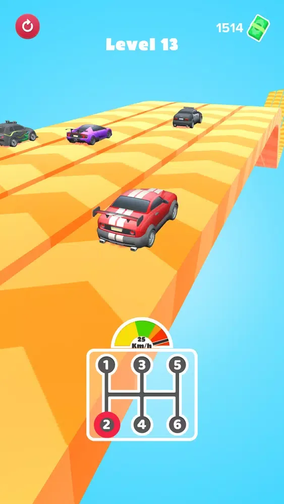 Tangkapan skrin Gear Car Race 3D