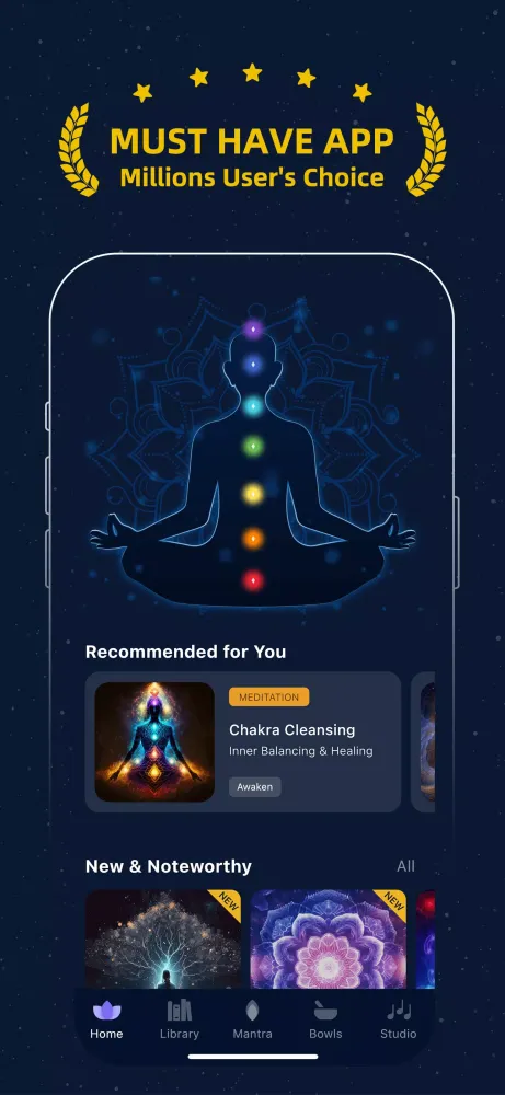Capturas de pantalla de Chakra Meditation：Reiki Mantra