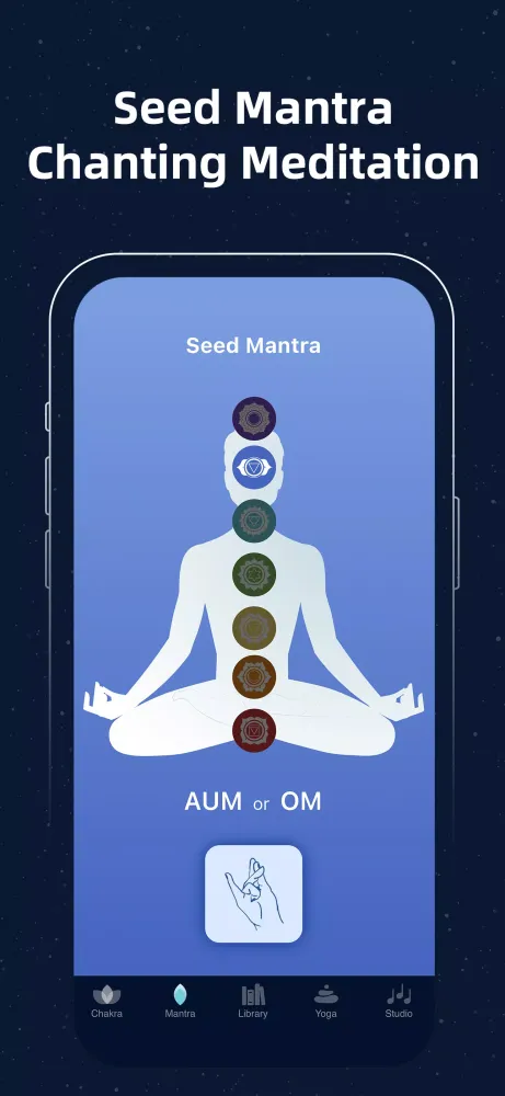 Capturas de pantalla de Chakra Meditation：Reiki Mantra