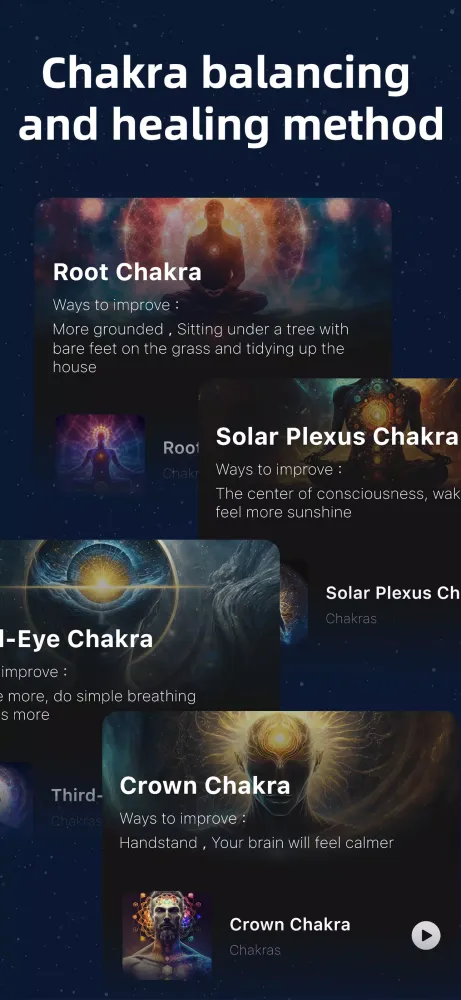 Capturas de pantalla de Chakra Meditation：Reiki Mantra