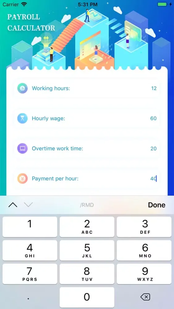 Salary Calculate 스크린샷
