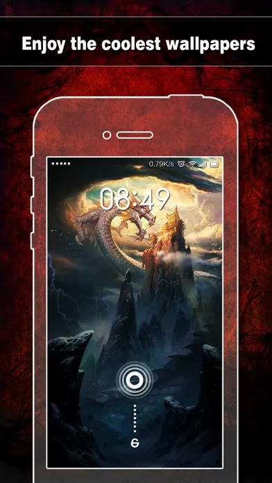 ภาพหน้าจอของ Dragon Wallpapers, Backgrounds & Themes - Home Screen Maker with Cool HD Dragon Pics for iOS 8 & iPhone 6