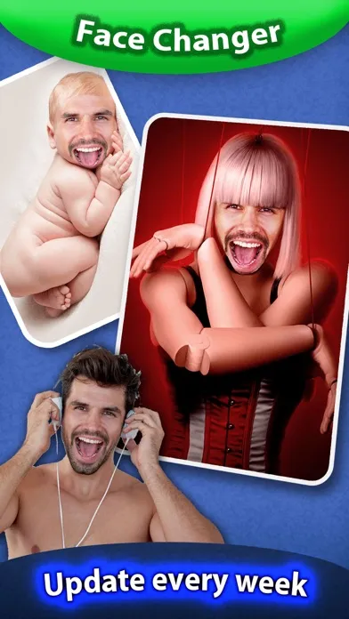 Tangkapan layar Face Changer App - Funny Photo
