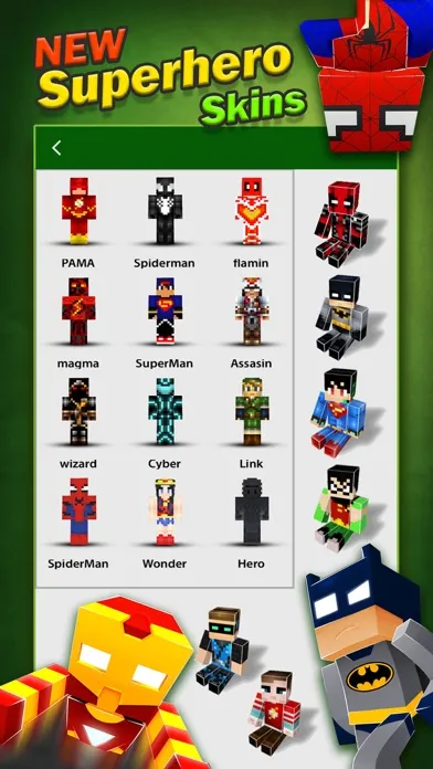 Скриншоты SuperHero Skins Creator - Minecraft Pocket Edition