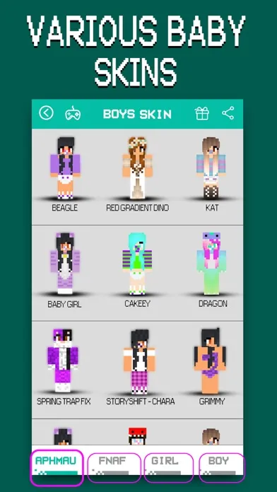 Baby Skins Pro - Aphmau FNAF Daycare Minecraft PE Screenshots