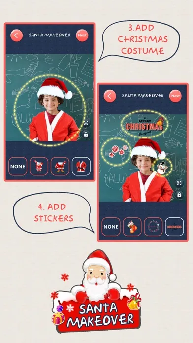 Christmas Makeover FREE - Santa Claus Photo Editor to Add Hat, Mustache & Costume Screenshots