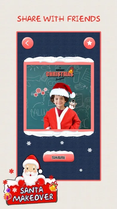 Christmas Makeover FREE - Santa Claus Photo Editor to Add Hat, Mustache & Costume Screenshots