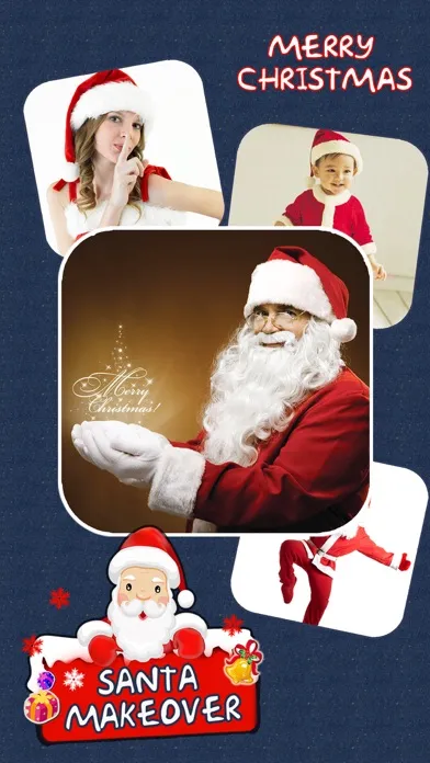 Christmas Makeover FREE - Santa Claus Photo Editor to Add Hat, Mustache & Costume Screenshots