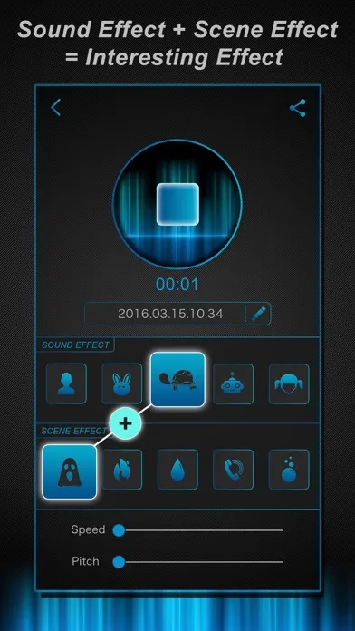 Capturas de pantalla de Voice Change.r - Funny Sound Effect.s Filter, Record.er & Play.er for Phone Call.s