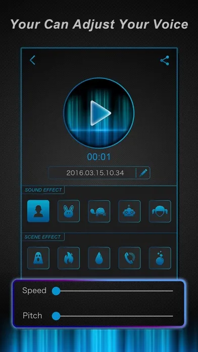 Capturas de pantalla de Voice Change.r - Funny Sound Effect.s Filter, Record.er & Play.er for Phone Call.s